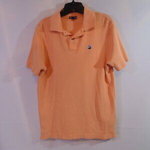 Patagonia Shirt Adult Large Orange Polo Short Sleeve Organic Cotton Logo Mens SM